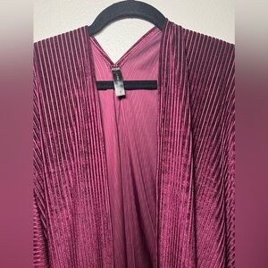 Lane Bryant Plum Velvet Shrug One Size Fits All